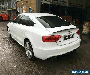 2012 12 REG AUDI A5 S LINE 5dr WHITE 2.0 DIESEL MANUAL DAMAGED SALVAGE for Sale