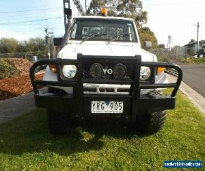 1985 Toyota Landcruiser HJ75RP (4x4) White Manual 5sp M Cab Chassis for Sale