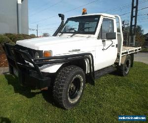 1985 Toyota Landcruiser HJ75RP (4x4) White Manual 5sp M Cab Chassis