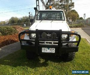 1985 Toyota Landcruiser HJ75RP (4x4) White Manual 5sp M Cab Chassis