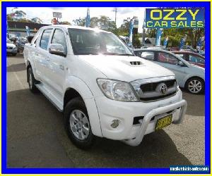 2010 Toyota Hilux KUN26R 09 Upgrade SR5 (4x4) White Automatic 4sp A