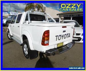 2010 Toyota Hilux KUN26R 09 Upgrade SR5 (4x4) White Automatic 4sp A