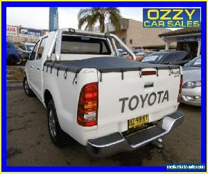 2011 Toyota Hilux GGN15R MY11 Upgrade SR5 White Automatic 5sp A