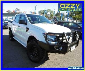 2013 Ford Ranger PX XL 3.2 (4x4) White Manual 6sp M Dual Cab Utility