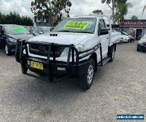 2009 Toyota Hilux KUN16R 09 Upgrade SR White Manual 5sp M Cab Chassis