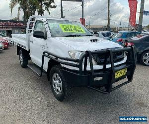 2009 Toyota Hilux KUN16R 09 Upgrade SR White Manual 5sp M Cab Chassis