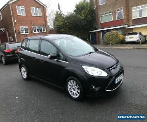 2012 12 FORD GRAND C-MAX 1.6 TDCI TITANIUM BLACK+MANUAL+7 SEAT+6M MOT+HPI CLEAR 