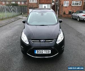 2012 12 FORD GRAND C-MAX 1.6 TDCI TITANIUM BLACK+MANUAL+7 SEAT+6M MOT+HPI CLEAR 