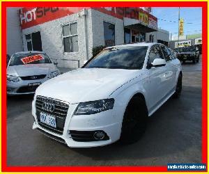 2010 Audi A4 B8 8K MY10 White Automatic A Sedan