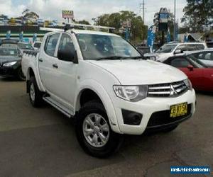 2014 Mitsubishi Triton MN MY14 Update GLX (4x4) White Automatic 4sp A