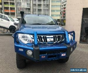 2016 Mitsubishi Triton MQ MY16 GLS (4x4) Blue 5 SP AUTOMATIC Dual Cab Utility