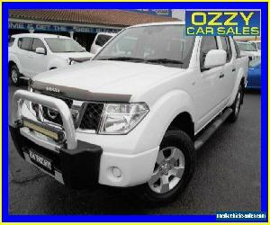 2014 Nissan Navara D40 RX Silverline SE (4x4) White Manual 6sp M