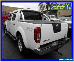 2014 Nissan Navara D40 RX Silverline SE (4x4) White Manual 6sp M