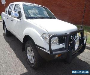 2007 Nissan Navara D40 ST-X (4x4) White Manual 6sp M Dual Cab Pick-up