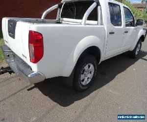 2007 Nissan Navara D40 ST-X (4x4) White Manual 6sp M Dual Cab Pick-up