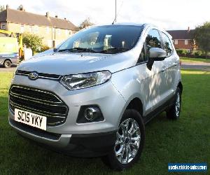 2015 FORD ECOSPORT ZETEC TDCI SILVER 1.5 diesel manual 6k miles SUV