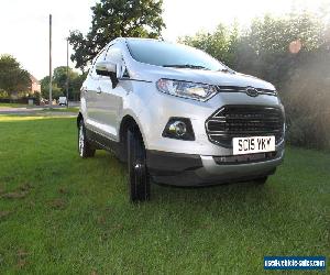 2015 FORD ECOSPORT ZETEC TDCI SILVER 1.5 diesel manual 6k miles SUV