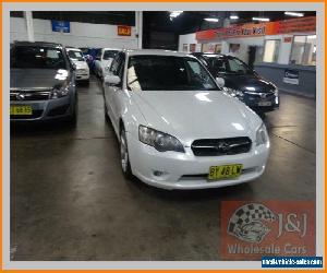 2003 Subaru Liberty MY04 2.5I White Automatic 4sp A Sedan