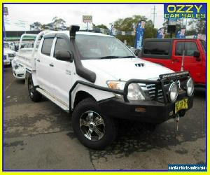 2008 Toyota Hilux KUN26R 08 Upgrade SR (4x4) White Manual 5sp M Dual C/Chas