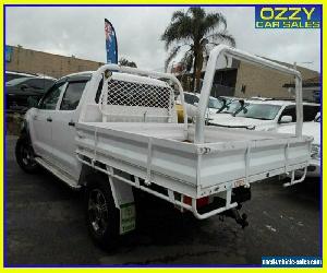 2008 Toyota Hilux KUN26R 08 Upgrade SR (4x4) White Manual 5sp M Dual C/Chas