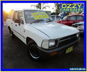 1992 Toyota Hilux RN105R (4x4) White Manual 5sp M Dual Cab Pick-up