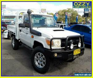 2008 Toyota Landcruiser VDJ79R Workmate (4x4) French Vanilla Cab Chassis