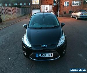 2009 59 FORD FIESTA 1.6 TITANIUM 5DR+BLACK+PETROL+MANUAL+12M MOT+HPI CLEAR