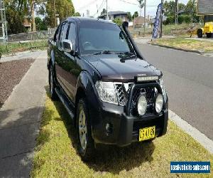 2013 Nissan Navara D40 MY12 ST-X Blackline Edition (4x4) Black Automatic 7sp A