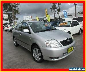 2003 Toyota Corolla ZZE122R Ascent Silver Manual 5sp M Sedan