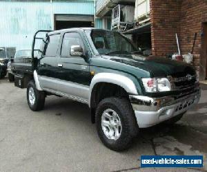 2004 Toyota Hilux KZN165R (4x4) Green Manual 5sp M Dual Cab Chassis