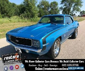 1969 Chevrolet Camaro RSSS 327 Auto, AC, Metallic Blue, Fully Restored