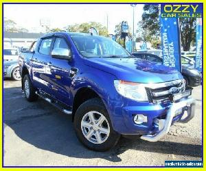 2015 Ford Ranger PX XLT 3.2 (4x4) Blue Automatic 6sp A Dual Cab Utility