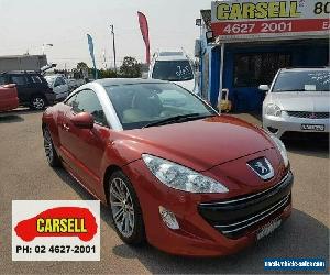 2012 Peugeot RCZ Red Manual 6sp M Coupe