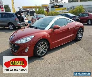 2012 Peugeot RCZ Red Manual 6sp M Coupe