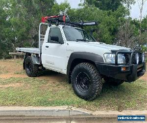 2010 Nissan Patrol GU 6 DX White Manual M Cab Chassis