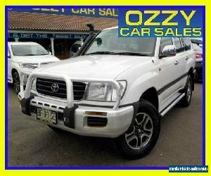 2001 Toyota Landcruiser HDJ100R GXL (4x4) White Manual 5sp M Wagon