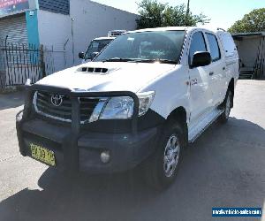 2013 Toyota Hilux KUN26R SR Utility Dual Cab 4dr Auto 4sp 4x4 3.0DT White A