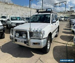 2001 Toyota Landcruiser FZJ105R GXL White Manual M Wagon