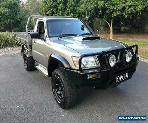 2000 Nissan Patrol GU ST (4x4) Desert Gold Manual 5sp M Coil Cab Chassis for Sale