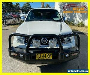 2008 Nissan Navara D40 ST-X Utility Dual Cab 4dr Auto 5sp 4x4 810kg 2.5DT White