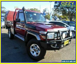 2010 Toyota Landcruiser VDJ79R 09 Upgrade GXL (4x4) Red Manual 5sp M for Sale