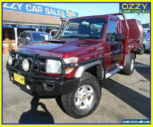 2010 Toyota Landcruiser VDJ79R 09 Upgrade GXL (4x4) Red Manual 5sp M