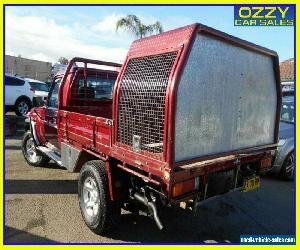 2010 Toyota Landcruiser VDJ79R 09 Upgrade GXL (4x4) Red Manual 5sp M