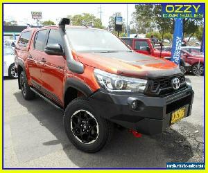 2018 Toyota Hilux GUN126R Rugged X (4x4) Red Automatic 6sp A Dual Cab Utility