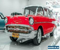 1957 Chevrolet Bel-Air Red Automatic A Sedan for Sale