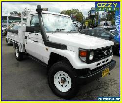 2002 Toyota Landcruiser HZJ79R (4x4) White Manual 5sp M Cab Chassis for Sale