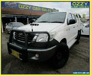 2012 Toyota Hilux KUN16R MY12 SR Glacier White Manual 5sp M Dual Cab Pick-up