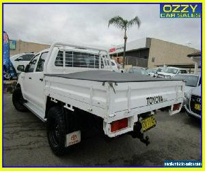 2012 Toyota Hilux KUN16R MY12 SR Glacier White Manual 5sp M Dual Cab Pick-up