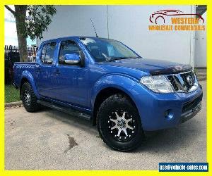 2013 Nissan Navara D40 S6 ST Utility Dual Cab 4dr Man 6sp 4x4 808kg 2.5DT Blue