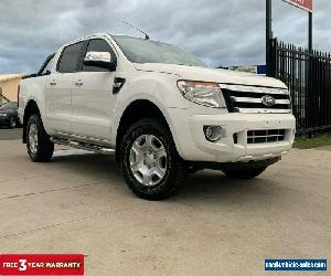 2013 Ford Ranger PX XLT Utility Double Cab 4dr Man 6sp, 4x4 1041kg 3.2DT White